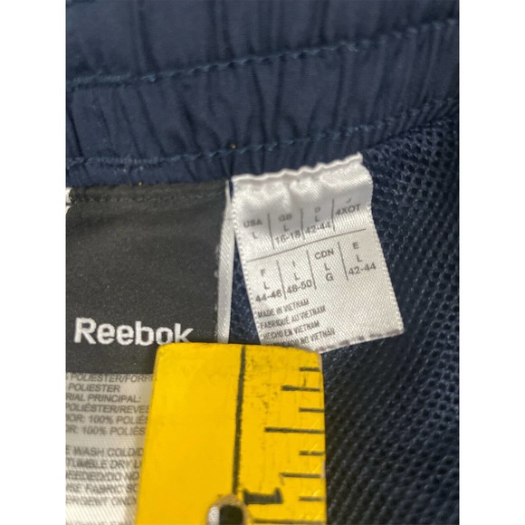 Reebok Windbreaker Mens Jogger Track‎ Pants Navy Blue Size L - Picture 3 of 7